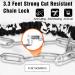 Titanker 8mm Combination Bike Chain Lock - Anti-Theft Security for Bike, Motorcycle, Door, Gate - Resettable 3 Feet Bicycle Lock with Thick Chain - Buy Online on GoSupps.com