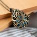 Buy Bivei Aromatherapy Essential Oil Lava Stone Diffuser Necklace - Vintage Bronze Locket with 7 Oval Lava Beads - International Shipping Available - Buy Online on GoSupps.com