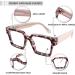 FEISEDY Blue Light Blocking Glasses - Retro Square Anti Eyestrain Glasses for Women & Men - Chic Pink Leopard Frame B0037 004 - Buy Online on GoSupps.com