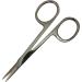 SANDBROS Straight Facial Hair Scissors - Eyebrow Trimmer - Grooming Scissors for Eyebrow Shaping Ear Nose Nostril Hair and Mustache Trimming for Men and Women (Stainless Steel) (S129 4") - Buy Online on GoSupps.com