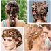 cobee 16PCS Flower Hair Clips Crystal Rhinestone Petal Hair Clip Small Hair Clip Mini Hair Claw Clip Fashion Hair Accessories for Women Girl Birthday Wedding Party Daily (Black Beige Pink Orange) - Buy Online on GoSupps.com