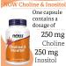 Now Foods Choline & Inositol 500mg - 100 Vegan Capsules | Lab-Tested Vitamin B | Gluten-Free, SOYA-Free, Vegetarian - Buy Online on GoSupps.com