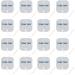 TENS 7000 Official TENS Unit Replacement Pads, 16 Count - Premium Quality OTC TENS Unit Pads, 2" X 2" - Compatible with Most TENS Machines, Replacement Electrodes Value Pack