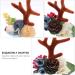 2 Pairs Antler Flower Hair Clip Elk Hairpins Clip Reindeer Horn Hair Pins Decorative Hair Clips for Women Christmas Stockings Photography Props Alligator Clip Plastic Child Girl - Buy Online on GoSupps.com