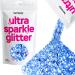 Hemway | Ultra-Shine Glitter EXTRA CHUNKY Glitter 1/24" 0.040" 1mm 1000mic 100g Azure Blue Azure Blue Extra Chunky - 100g