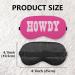 Shop Pink Howdy Silk Eye Mask for Sleeping - Adjustable Hot Pink Sleep Mask for Women & Girls Perfect for Travel & Naps - Buy Online on GoSupps.com