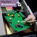 Tabletop Pool Mini Table & Billiard Set | Small Billiards Game with 16 Balls, Cues, Rack, Chalk | Travel-Friendly Office Desk Game for Home Use - Buy Online on GoSupps.com