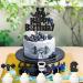 G-LOVELY'S Gym Happy Birthday Cake Toppers Glitter Fitness Themed Double Sided Cake Decorations Blue Silver Cupcake Toppers Kettlebell Dumbbell Energy Bottle Party Decor Supplies for Men Women Boys - Buy Online on GoSupps.com