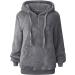 ZVAVZ Women's Fuzzy Hoodie - Soft Fleece Pullover with Drawstring Pocket - Buy Online on GoSupps.com