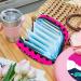 Shop Black Women's Bandage Storage Bags - Large Menstrual Cup Pocket with Zipper Panty Liners & Tampons - Multi-Colored | Perfect for Girls & Women - Buy Online on GoSupps.com