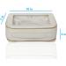 Zoox Clear Cosmetic Bag | Luxurious Jumbo 2-Layer Travel Bag with Viewing Window - Ivory Color - Buy Online on GoSupps.com