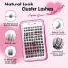 PRO Lash Clusters 96 Pcs - Natural Look DIY Eyelash Extension Kit - Wispy Individual Lashes - Reusable Thin Band - 8-16mm Timeless D-8-16 Mix - Buy Online on GoSupps.com