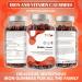Iron & Vitamin C - 150 Natural Cherry Flavour Gummies - Tasty Chewable Supplement for Men Women and Kids - Increased Absorption Supports Cognitive Development & Red Blood Cell Formation - Buy Online on GoSupps.com