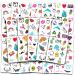 Mini Tattoos Temporary for Women Girls Kids Adults   Over 1000 Pcs Tiny Temporary Tattoos Realistic Finger Tattoos Small Design Stars Hearts Symbols Icons Butterflies Flowers