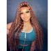 Giannay Highlight Lace Front Wig 24 - Deep Curly Wave Synthetic Wig for Black Women with Natural Hairline - Buy Online on GoSupps.com
