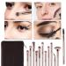 Daubigny Eye Makeup Brushes 12 PCS Professional Eye shadow  Concealer  Eyebrow  Foundation  Powder Liquid Cream Blending Brushes Set With Carrying Bag(Champagne Gold) A-Champagne Gold - Buy Online on GoSupps.com