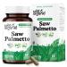 Wild & Organic Saw Palmetto Capsules 500 mg - Urinary Tract Support for Men & Women - Pure Saw Palmetto Powder Supplement - Serenoa Repens Berries - 60 Days of Supply - Vegan Non-GMO - 60 Count 60 Count (Pack of 1)
