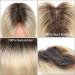 Mofasal 10 Inch Blonde Human Hair Topper for Thinning Hair - UK Women's Real Hair Pieces - Dark Rooted with Light Blonde Highlights - Buy Online on GoSupps.com