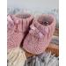 Royal Icon Newborn Baby Booties - Soft Knitted Bootees for Boys & Girls (0-3 Months) - Indoor/Outdoor Use - Rose Gold - Buy Online on GoSupps.com