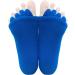 Toe Separator Yoga Socks for Foot Alignment | Gym & Sports Massage Socks for Sore Feet & Diabetics - Blue - Buy Online on GoSupps.com