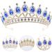 TOVINANNA 1pc Water Drop Diamond Princess Crown Water Drop Headwear Sweet Hair Prop Bridal Headband Exquisite Crown Charming Hair Jewelry Distinctive Crown Rhinestone Crown Crystal Crown 18*18*6.5cm Blue - Buy Online on GoSupps.com
