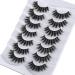 Shop 8D Fluffy False Eyelashes - Wispy Faux Mink Cat Eye Lashes | 7 Pairs Pack | Lightweight & Comfortable - Buy Online on GoSupps.com
