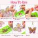 20pcs Butterfly and Flower DIY Diamond Keychain Decoration Kit - Cute 5D Handmade Ornaments Craft for Kids - Buy Online on GoSupps.com