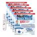 Sinus Rinse Refill Packets 100 Premixed Packets n Soothing Saline Nasal Rinse for Allergy Sinus Ph Balanced Includes Plastic Measuring Spoon Easy-to-Use Pack of 5