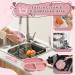Bwaliffury Baby Dishes with Suction Cup - 8-Piece Silicone Plate Set BPA Free & Dishwasher Safe (Pink) - Buy Online on GoSupps.com