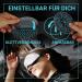 FLOWZOOM Comfortable Sleep Mask for Men & Women - Soft Eye Mask with Narrow Elastic Band in White-Grey | Ideal for Restful Sleep - Buy Online on GoSupps.com