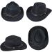 Western Cowboy Cowgirl Hat with Buckle Belt - Black Felt Fedora | INOGIH Women/Girls - Medium - Buy Online on GoSupps.com