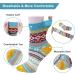 Chalier Cozy Winter Merino Socks for Women | Cute Cat Pattern Warm Thick Knit Thermosocks Size 36-42 - Buy Online on GoSupps.com