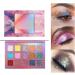 Highly Pigmented Eye Makeup Palette | 15 Colors Shimmer Kit for Eye Makeup Bright Creme Metal Sparkle Travel Eyeshadow Pallet for Women Girls Hersil - Buy Online on GoSupps.com