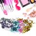 Dealkits Glitter Face Set | 6 Boxes Chunky Sequin Festival Body Glitter for Face Nails Lips & Hair | Masquerade Makeup & DIY Crafts | Colorful Glitter Powder - Buy Online on GoSupps.com