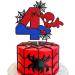 Spider 4th Birthday Cake Topper Spider Cartoon Movie Themed Happy 4s Birthday Cake Decorations for Men Boy Children Four Bday Party Supplies Double Sided Glitter Black DÃ©cor - Buy Online on GoSupps.com
