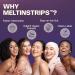 MeltinStrips Fast-Acting Sleep Aid Strips with 5mg Melatonin Biotin Valerian Root Lemon Balm & Chamomile | Reduces Hair Fall | Vegan Sugar Free | Zesty Lemon Flavor - 1 Month Supply - Buy Online on GoSupps.com