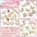 Buy RODAKY 124PCS Gold Nail Charms - 3D Butterfly Pink Crystal Heart & Bow Nail Art Jewelry for Acrylic Nails - Cute Glitter Decorations for Manicure Design - Buy Online on GoSupps.com