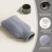 Samply 2L Hot Water Bottle with Knitted Cover for Hot & Cold Therapy - Grey | Hand, Feet, Neck & Shoulder Pain Relief - Buy Online on GoSupps.com