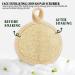 Natural Face Exfoliating Loofah Pad Scrubber - 4 Pack Makeup Remover & Facial Cleansing Brush for Gentle Skin Massage & Blackhead Removal - Beige - Buy Online on GoSupps.com