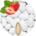 One on its 0.5kg chocolate strawberry white matt wedding almonds Wedding Baptismal Mandels Getting Gifts Sugar almonds Confetti Badem Sekeri Gestenschenk Zucker Candy Bar Sweets Strawberry 500 G (1 Pack)