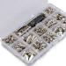 YORANYO 270 Set Mixed Shape Silver Spikes & Studs Kit with Install Tools - Ideal for Leather Craft, Clothing, Shoes, Bags, Dog Collars & DIY Projects - Buy Online on GoSupps.com