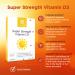 Healthspan Super Strength Vitamin D3 1000iu | Immune, Bone, Teeth & Muscle Health | Vegetarian | 240 Tablets - Buy Online on GoSupps.com