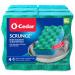 O-Cedar Scrunge Multi-Use (Pack of 6) Non-Scratch, Odor-Resistant All-Purpose Scrubbing Sponge Safely Cleans All Hard Surfaces in Kitchen and Bathroom, 6 Count (Pack of 1), Blue