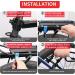 BABEIYXM Rear Bike Rack - Adjustable Aluminum Alloy Cargo Rack for 110-165lb Capacity | Bicycle Luggage Carrier with Reflector and Elastic Rope - Buy Online on GoSupps.com