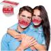 BEIBEIA Adults Valentine's Day Disposable Face_Masks Festival Party 3Ply Breathable Bandanas Cute Funny Balaclava Outdoor Daily Use - Buy Online on GoSupps.com