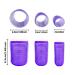 AiOiKi Hair Roller Set - 30 Pack Self Grip Velcro Rollers for Medium to Long Hair - 3 Sizes with Clips and Travel Bag - Purple Set - Buy Online on GoSupps.com