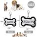 Personalized Bone Shaped Pet ID Tag for Dogs and Cats | Engraved Collar Pendant | Custom Engrave Name & Number | Cat & Dog Supplies | Gift for Pets |Black - Buy Online on GoSupps.com