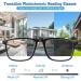 Buy Photochromic Progressive Multifocus Reading Glasses for Men - TR90 Frame Blue Light Blocking No Line 2.5x Multifocal Readers in Black - International Shipping Available - Buy Online on GoSupps.com