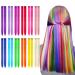 Kyerivs Colored Clip in Hair Extensions for Girls 24 PCS, 20 Inch Rainbow Long Straight Synthetic Hairpieces Ins for Kids Party Favor Highlights Colorful Hair Accessories Toys Gifts for Girls Women multi color