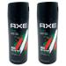 AXE AFRICA Geranium & Vanilla Deodorant Body Spray 48H Non-Stop Fresh -150 ML - Pack of 2